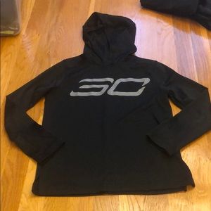 Steph Curry long sleeve hooded shirt